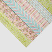 Sfeerige Cottage Chic Roze Bloem Rustieke Hout Tissuepapier (Detail)