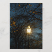 Sfeerlamp in herfstpark kaart (Voorkant)