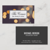 Sfeerverlichting Visitekaartje (Voorkant / Achterkant)