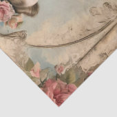 Sfeervol Antiek Victoriaanse Vrouw Tissuepapier (Detail)