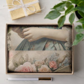 Sfeervol Antiek Victoriaanse Vrouw Tissuepapier (Geschenk)