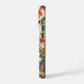 Sfeervol antiek wilde bloem chic iPhone hoesje (Linkerkant)