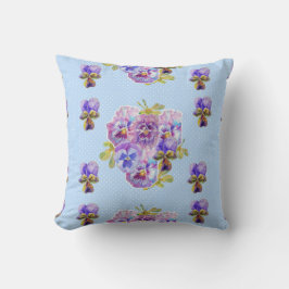 Sfeervol Blauw Bloemmotief bloemen Kussen