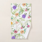 Sfeervol bloemmotief bad handdoek (Handdoek)