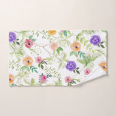 Sfeervol bloemmotief bad handdoek (Handdoek)
