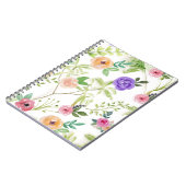 Sfeervol bloemmotief notitieboek (Linkerzijde)