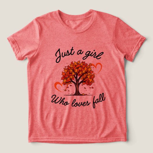 Sfeervol herfst ontwerp Tri-Blend shirt (Design voorkant)