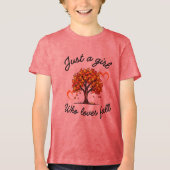 Sfeervol herfst ontwerp Tri-Blend shirt (Voorkant)