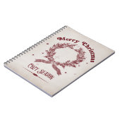 Sfeervol Kerstseizoen Vintage Notitieboek (Linkerzijde)