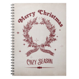 Sfeervol Kerstseizoen Vintage Notitieboek