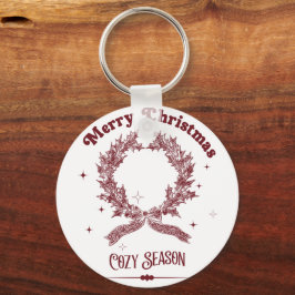 Sfeervol Kerstseizoen Vintage Sleutelhanger