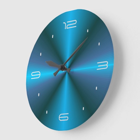 Sfeervol met Blue Glow > Design Wandklok (Hoek)