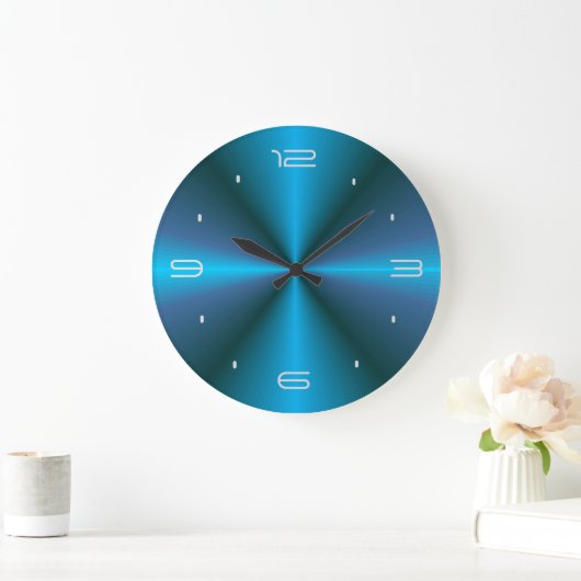 Sfeervol met Blue Glow > Design Wandklok (Huis)