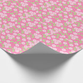 Sfeervol Roze Bloemmotief Cadeaupapier (Hoek)