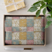 Sfeervol Rozen Quilt Patroon Tissuepapier (Geschenk)
