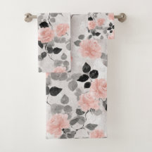 Sfeervol Vintage Bloemmotief Roze Rozen Elegant