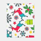 Sfeervol Winter Wonder Patroon Droom Design Fleece Deken (Voorkant)