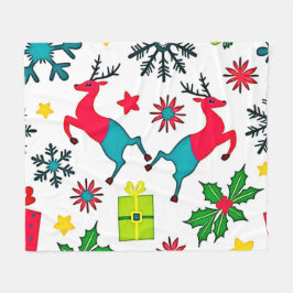 Sfeervol Winter Wonder Patroon Droom Design Fleece Deken
