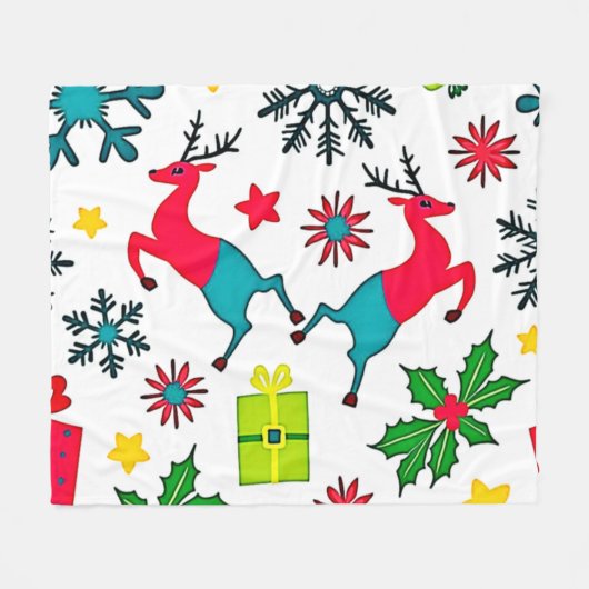 Sfeervol Winter Wonder Patroon Droom Design Fleece Deken (Voorkant (Horizontaal))