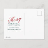 Sfeervol Winter Wonderland Feestdagenkaart (Achterkant)