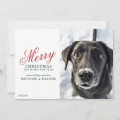 Sfeervol Winter Wonderland Feestdagenkaart (Achterkant)