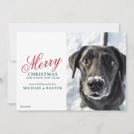 Sfeervol Winter Wonderland Feestdagenkaart (Achterkant)