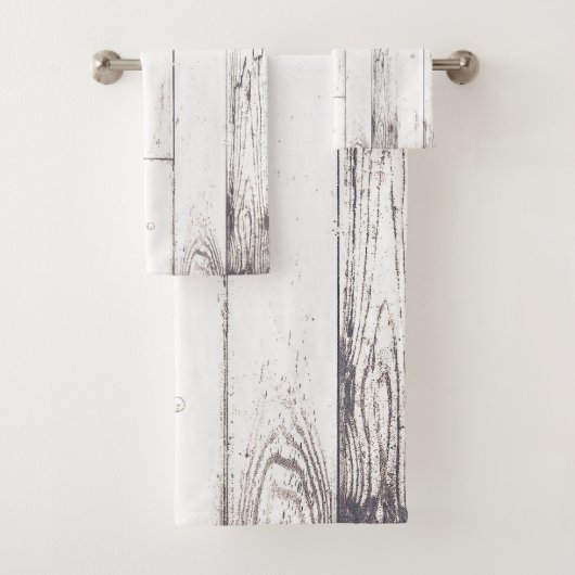 Sfeervol Witte Houten Landelijke Boerderij Schuur Bad Handdoek (Insitu)