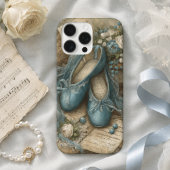 Sfeervolle Blauwe Ballerina's en Rozen Case-Mate iPhone Case