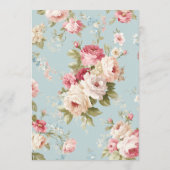 Sfeervolle bloemenprint menu (Achterkant)