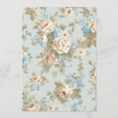 Sfeervolle bloemenprint menu (Achterkant)