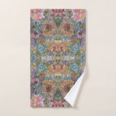 Sfeervolle Bloemetuin Aquarel Schildering Bad Handdoek (Handdoek)