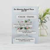 Sfeervolle Bokeh Lichten Moderne Wijn Glas Formeel Kaart (Staand voorkant)