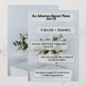 Sfeervolle Bokeh Lichten Moderne Wijn Glas Formeel Kaart (Voorkant / Achterkant)