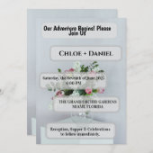 Sfeervolle Bokeh-verlichting Moderne wijn Glas For Kaart (Voorkant / Achterkant)