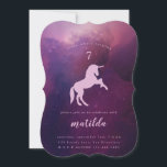 Sfeervolle eenhoorn foto feest uitnodiging<br><div class="desc">Sfeervolle eenhoorn foto feest uitnodiging. Maakt deel uit van een bij elkaar passende verjaardagscollectie.</div>