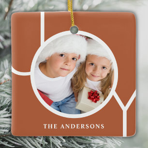 Sfeervolle familie foto Kerstvakantie  Keramisch Ornament