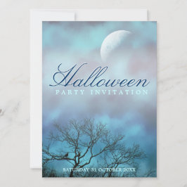 Sfeervolle Halloween-feestuitnodigingen Kaart