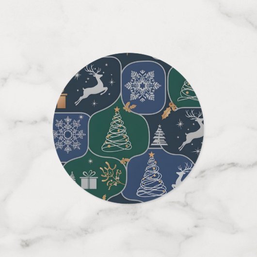 Sfeervolle Kerstmagie Confetti (Kleine achterkant)