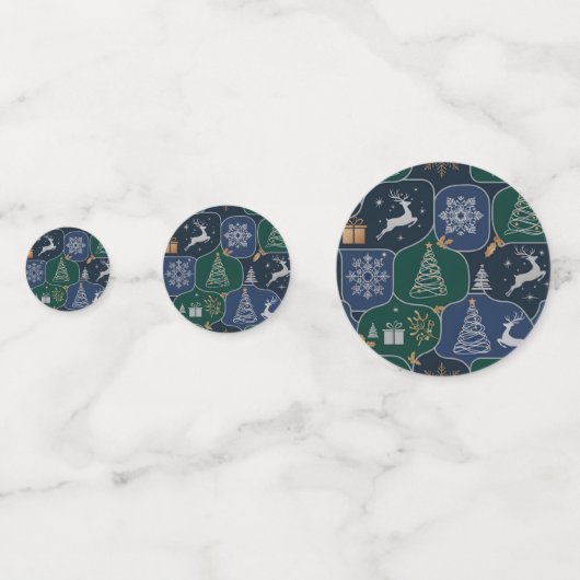 Sfeervolle Kerstmagie Confetti (Achterkanten)