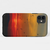 Sfeervolle lucht, zonsondergang, vogels, mooie fot Case-Mate iPhone case (Achterkant (horizontaal))
