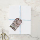Sfeervolle Roze Bloem Bruiloft Bruidsshower Aangep Cadeaulabel (Met Touw)