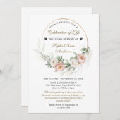 Sfeervolle Roze Levensviering Funeral Herdenking Kaart (Voorkant / Achterkant)