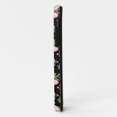 Sfeervolle Roze Rozen op Zwart Case-Mate iPhone Case (Achterkant/links)