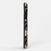 Sfeervolle Roze Rozen op Zwart Case-Mate iPhone Case (Achterkant/rechts)