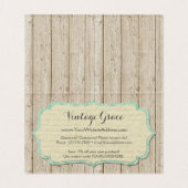 Sfeervolle Rozen op Rustieke Houten Ondergrond en  Kaart (Binnenkant ongevouwen)