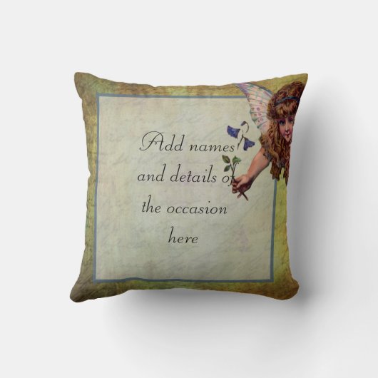 Sfeervolle, sprookjesachtige persoonlijke gift kussen (Achterkant)