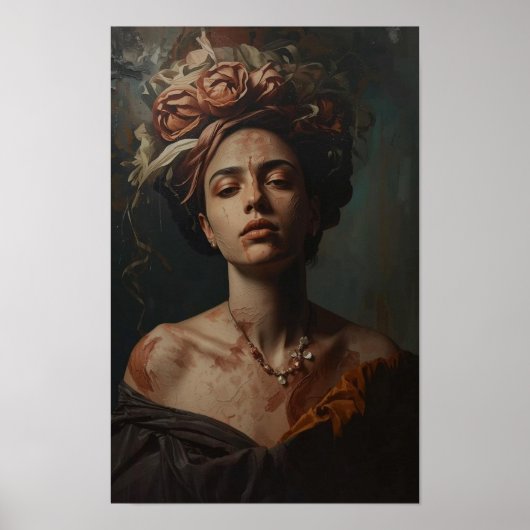 Sfeervolle Surrealistische Olie Schildering/ Ether Poster (Voorkant)