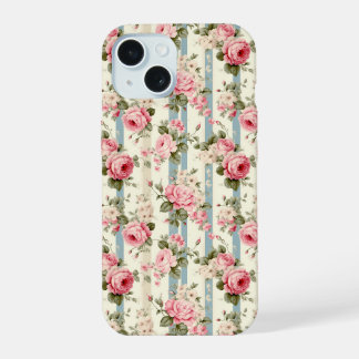 Sfeervolle Vintage Rozen iPhone 15 Case
