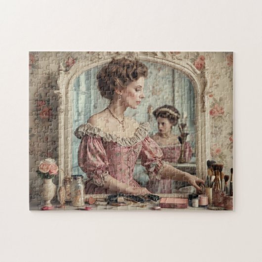 Sfeervolle Vintage Victoriaanse Vrouw Legpuzzel (Horizontaal)