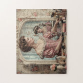 Sfeervolle Vintage Victoriaanse Vrouw Legpuzzel (Verticaal)
